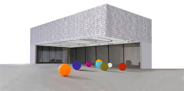 Entwurf „Ballwechsel“ von Angela Lubič